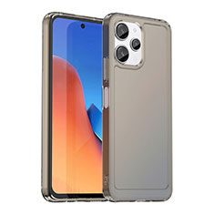 Silicone Transparent Frame Case Cover J02S for Xiaomi Poco M6 Pro 5G Gray