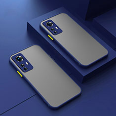 Silicone Transparent Frame Case Cover M01 for Xiaomi Mi 12 Pro 5G Blue