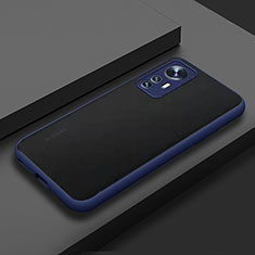 Silicone Transparent Frame Case Cover M02 for Xiaomi Mi 12S 5G Blue