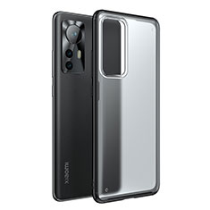 Silicone Transparent Frame Case Cover M05 for Xiaomi Mi 12S 5G Black
