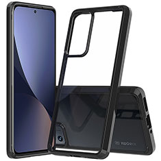 Silicone Transparent Frame Case Cover M07 for Xiaomi Mi 12S 5G Black