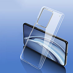 Silicone Transparent Frame Case Cover W01L for Xiaomi Mi 11T 5G Clear