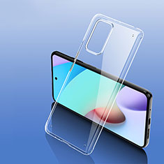 Silicone Transparent Frame Case Cover W01L for Xiaomi Redmi 10 (2022) Clear