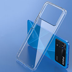 Silicone Transparent Frame Case Cover W01L for Xiaomi Redmi Note 11E Pro 5G Clear