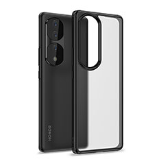 Silicone Transparent Frame Case Cover WL1 for Huawei Honor 70 Pro 5G Black