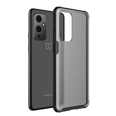 Silicone Transparent Frame Case Cover WL1 for OnePlus 9 5G Black