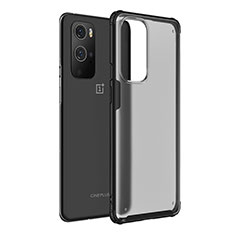 Silicone Transparent Frame Case Cover WL1 for OnePlus 9 Pro 5G Black