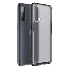 Silicone Transparent Frame Case Cover WL1 for OnePlus Nord CE 5G Black