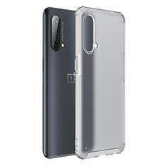 Silicone Transparent Frame Case Cover WL1 for OnePlus Nord CE 5G Clear