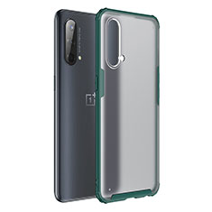 Silicone Transparent Frame Case Cover WL1 for OnePlus Nord CE 5G Green