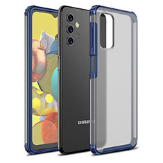 Silicone Transparent Frame Case Cover WL1 for Samsung Galaxy A32 5G Blue