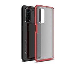 Silicone Transparent Frame Case Cover WL1 for Xiaomi Mi 10T 5G Red