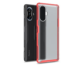 Silicone Transparent Frame Case Cover WL1 for Xiaomi Poco F3 GT 5G Red