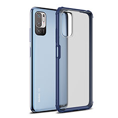 Silicone Transparent Frame Case Cover WL1 for Xiaomi POCO M3 Pro 5G Blue