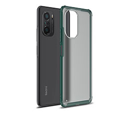 Silicone Transparent Frame Case Cover WL1 for Xiaomi Redmi K40 Pro 5G Green