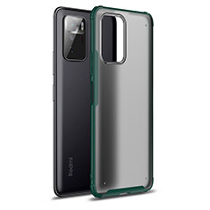 Silicone Transparent Frame Case Cover WL1 for Xiaomi Redmi Note 10 Pro 5G Green