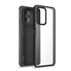 Silicone Transparent Frame Case Cover WL1 for Xiaomi Redmi Note 11T Pro+ Plus 5G Black