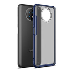 Silicone Transparent Frame Case Cover WL1 for Xiaomi Redmi Note 9 5G Blue