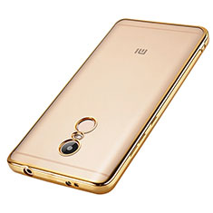 Silicone Transparent Frame Case for Xiaomi Redmi Note 4 Standard Edition Gold