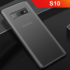 Silicone Transparent Matte Finish Frame Case for Samsung Galaxy S10 5G Black