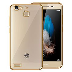 Silicone Transparent Matte Finish Frame Cover for Huawei Enjoy 5S Gold