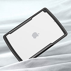 Silicone Transparent Mirror Frame Case Cover for Apple iPad 10.2 (2020) Black