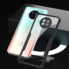 Silicone Transparent Mirror Frame Case Cover for Xiaomi Mi 10i 5G Black