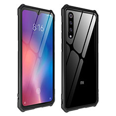 Silicone Transparent Mirror Frame Case Cover for Xiaomi Mi A3 Lite Black