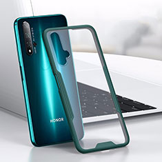 Silicone Transparent Mirror Frame Case Cover H01 for Huawei Nova 5T Green