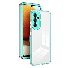 Silicone Transparent Mirror Frame Case Cover H01P for Samsung Galaxy M54 5G Green