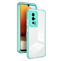 Silicone Transparent Mirror Frame Case Cover H01P for Xiaomi Redmi K60 Pro 5G Green