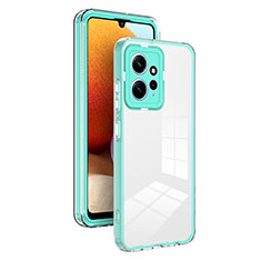 Silicone Transparent Mirror Frame Case Cover H01P for Xiaomi Redmi Note 12 4G Green