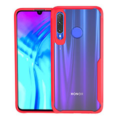 Silicone Transparent Mirror Frame Case Cover H02 for Huawei P Smart+ Plus (2019) Red