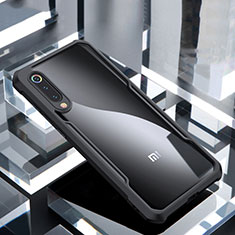 Silicone Transparent Mirror Frame Case Cover M02 for Xiaomi Mi 9 Lite Black