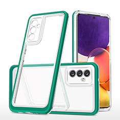 Silicone Transparent Mirror Frame Case Cover MQ1 for Samsung Galaxy A34 5G Green