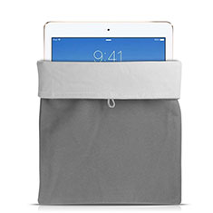 Sleeve Velvet Bag Case Pocket for Apple New iPad 9.7 (2017) Gray