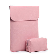 Sleeve Velvet Bag Case Pocket L02 for Huawei Honor MagicBook 15 Pink