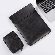 Sleeve Velvet Bag Leather Case Pocket for Apple MacBook Pro 15 inch Black