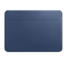 Sleeve Velvet Bag Leather Case Pocket L01 for Apple MacBook Air 13.3 inch (2018) Blue