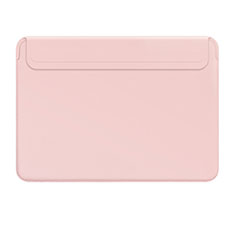 Sleeve Velvet Bag Leather Case Pocket L01 for Apple MacBook Pro 15 inch Pink