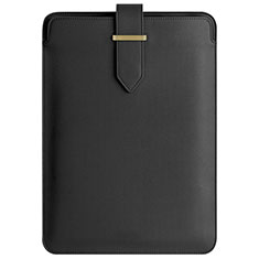 Sleeve Velvet Bag Leather Case Pocket L04 for Apple MacBook Air 13 inch (2020) Black