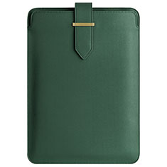 Sleeve Velvet Bag Leather Case Pocket L04 for Apple MacBook Pro 13 inch (2020) Green