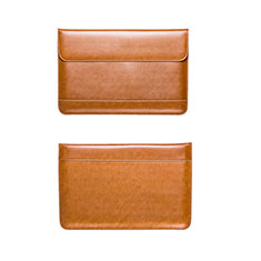 Sleeve Velvet Bag Leather Case Pocket L14 for Apple MacBook Pro 13 inch Retina Brown