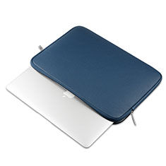 Sleeve Velvet Bag Leather Case Pocket L16 for Apple MacBook Air 13 inch Blue