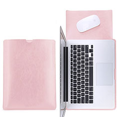 Sleeve Velvet Bag Leather Case Pocket L17 for Apple MacBook Pro 13 inch Retina Pink