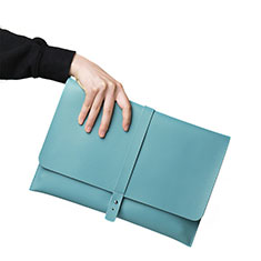 Sleeve Velvet Bag Leather Case Pocket L18 for Apple MacBook 12 inch Sky Blue