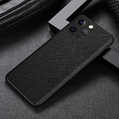 Soft Luxury Leather Snap On Case Cover A04 for Apple iPhone 14 Pro Black