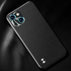 Soft Luxury Leather Snap On Case Cover A05 for Apple iPhone 13 Black