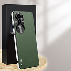 Soft Luxury Leather Snap On Case Cover AT1 for Oppo Reno10 Pro+ Plus 5G Green