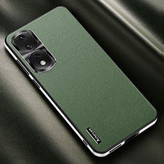 Soft Luxury Leather Snap On Case Cover AT2 for Huawei Honor 80 Pro 5G Green